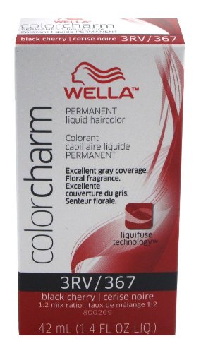 Wella Color Charm Liquid #0367 Black Cherry Haircolor (3-Pack) with Free Nail File (Haarfa Preisvergleich