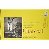 Strathmore 330110 64-Pound 32-Sheet Charcoal Paper Pad, 11 by 17-Inch, White