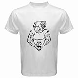 Men's Customized CARTOONS EQUIPMENT RUGBY100% Cotton White T-shirt