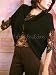 $1195 New TSE Black Cashmere Silk Beaded Cocoon Sweater M L