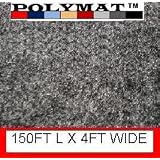 150 Ft Long 4'wide Polymat Charcoal Speaker Box Carpet Dj Speaker Cabinet Carpet Rv... 