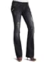 Hydraulic Juniors' Destructed Utility Boot Flare Jean