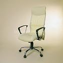 DESIGN CHEFSESSEL MESH - LEDER-TEX b&uuml;rostuhl drehstuhl creme