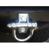 Hummer H2 Stainless Steel Rear Left and Right Tow Hooks Kit (Fits: 2003-2009 SUV SUT) by Seamless Auto