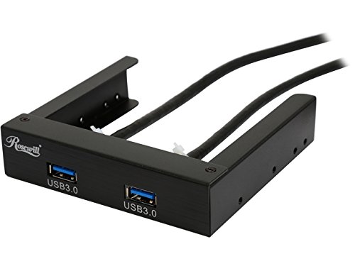 Rosewill 3.0 2 Ports 3.5-Inch Front Panel Expansion Bay USB Hub (RCH-200)