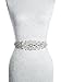 Redowa Rhinestone wedding dress applique patch for bridal sash belt