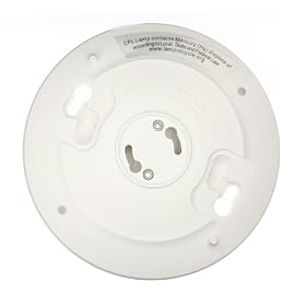 Leviton 9860 Keyless Compact Fluorescent Energy Star Compliant Ceiling Lampholder with 13W Lamp 120V-250Vac