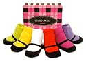 Mary Jane Brights Trumpette Socks 0-12 months, Boxed Set of 6