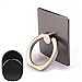 Phone Kickstand Ring Holder,Buyctiky 360 Degree Rotating Ring Phone Holder / Ring Grip/Car Mount Holder/ Desktop Phone Holder for Any Smartphones and Devices - Black