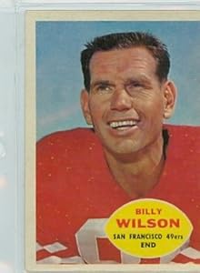 1960 Topps FB 117 Billy Wilson 49ers Very Good to Excellent