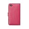 Chelsea Compact Leather Wallet for iPhone 4G/4S-Hot Pink