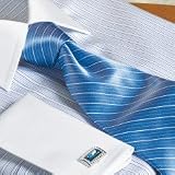 Silk/Cotton Satin Thin Stripe Woven Italian Neckwear