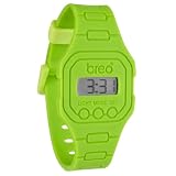 Breo Spectrum Unisex Rubber Digital Watch Lime Green
