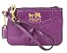 Coach Madison Leather Wristlet Bag Case for IPOD 43223 Plum