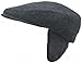 Headchange Made in USA Herringbone or Solid Ear Flap Ivy Cap Winter Hat 100% Wool