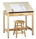 30in High Drafting Table with Adjustable Top by Shain Solutions
