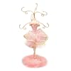 Ceramic & Metal Mannequin Jewellery Necklace Stand - Shabby Chic Pink Ballerina