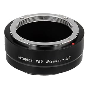 Fotodiox Pro Lens Mount Adapter – Miranda Lens To Sony E-Mount (NEX, Alpha A7, A6000 Series) For Manual Focus & Aperture