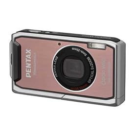 Pentax Optio W60 Waterproof 10MP Digital Camera with 5x Wide Angle Optical Zoom (Pink)