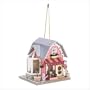 Fanciful Florist Painted Wood Birdhouse