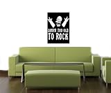 Simpsons Never Old to Rock Music Wall Vinyl Sticker Decals Art Mural D1819