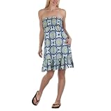 Mossimo Supply Co. Tube Dress with Smocked Bodice - Blue
