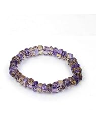 Limited Sales Promotion O-stone 3A Rare Ametrine Arbitrary Shape Facets Bracelet 10mm Grounding Stone Protection