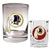 Washington Redskins Rocks Glass and Shot Glass Set (Primary logo - 35mm on GSS)