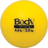 Body Sport Soft Weight Training Balls, 4.4-Pound, Yellow