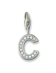 Thomas Sabo Letter "C" Charm, Sterling Silver