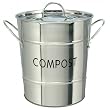 Eddingtons - Poubelle � compost - Inox - Seau int�rieur amovible