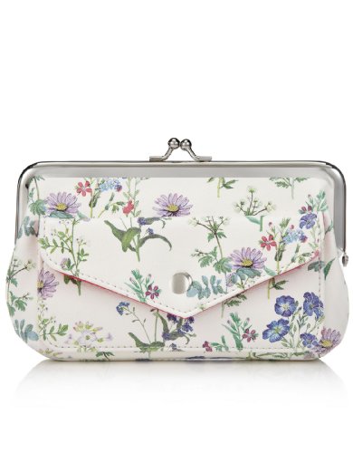 Accessorize Womens Botanical Floral Clip Frame Purse
