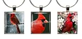 CARDINALS ~ Scrabble Tile Wine Glass Charms ~ Set #2 ~ PAIR & A SPARE ~ Set of 3 ~ Stemware Charms/Markers/Pendants