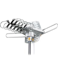 Speakers: Esky Amplified 150 Miles HD Digital Outdoor HDTV Antenna with Motorized 360 Degree Rotation - Esky