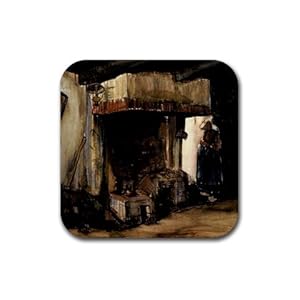 Woman by a Hearth By Vincent Van Gogh Square Coasters