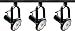 Nuvo Lighting TK317 3-Light PAR30 Short Neck Gimbal Ring Track Light Kit, Black