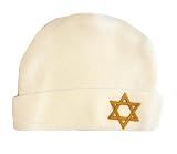 Star of David White Hat