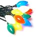 GKI/Bethlehem Lighting Indoor/Outdoor C9 LED 25 Multi-Color Light Set, Green Cord