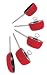 Ethos Hells Kitchen Splash Red 5pc Non-stick Cookware Set