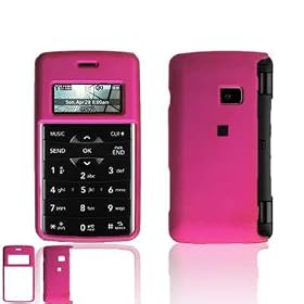 Premium Hot Pink Rubberized Coated Snap On Cover Hard Case Cell Phone Protector for Verizon ENV2 VX9100