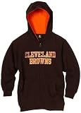 NFL Boys' Cleveland Browns Sportsman Zip Ft Fleece Hoodie - R18C4Q31 (Brown Suede, Medium)