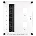 On-Q / Legrand AC1013 6-Port Cat 6 Network Interface Module