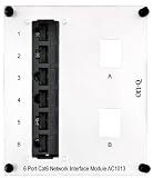wireless home router On-Q AC1013 6 Port Cat 6 Patch Panel Module