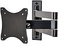 VideoSecu TV Wall Mount Articulating Arm Monitor Bracket for most 12"-24", some up to 27" LCD LED Plasma Flat Panel Screen TV with VESA 100/75mm ML10B 1E9