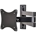 VideoSecu LCD Monitor TV Wall Mount Articulating Arm Bracket for most 12"-24", some up to 27" with VESA 100/75mm LED Flat Panel Screen TV ML10B 1E9