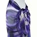 PURPLE VIOLET PAREO SARONG SCARF WRAP SWIM SUIT COVER