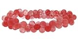 Peanut Style Crystal Bracelet - Cherry Quartz