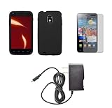 Samsung Galaxy S II Epic 4G Touch (Sprint) Premium Combo Pack - Black Silic ....