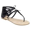 Women's Mossimo&reg; Patricia Tie Front Sandals - Black Patent