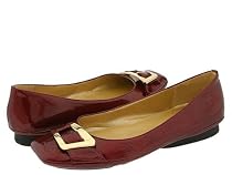 Me Too Women's Nakia Flats (Wine Patent 7.5 M)